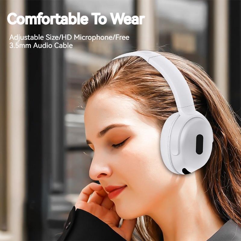 Foldable Wireless Headphones Bluetooth Sports Earphones Hifi Stereo Noise Cancelling Headphones