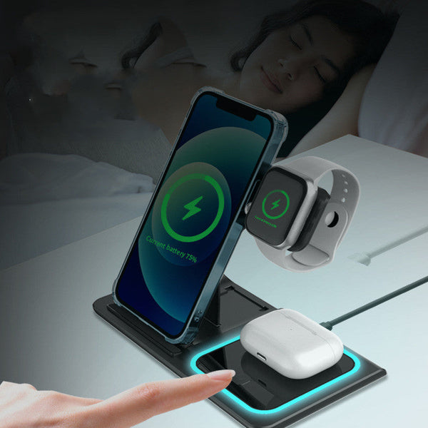 Wireless Charger Electrical Foldable Double Wire