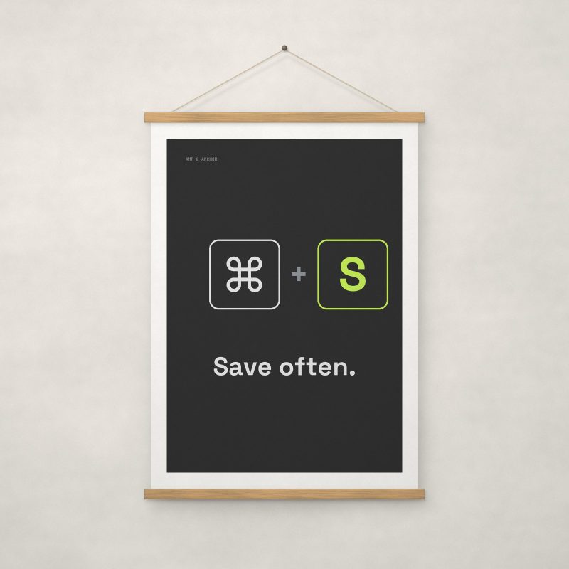 Save Often Print – A4