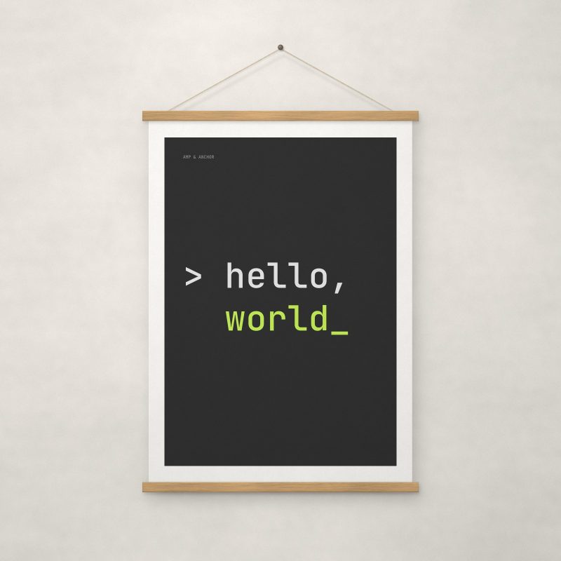Hello World Print – A4